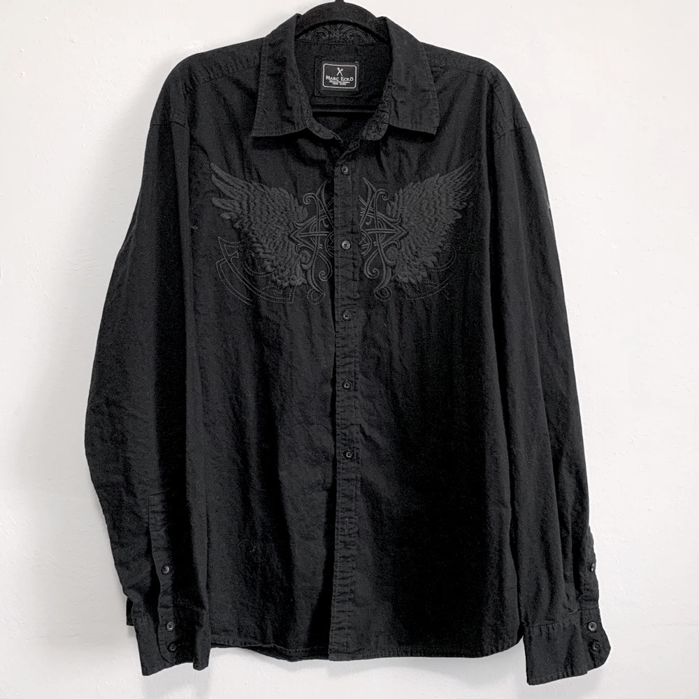 Marc Ecko Embroidered Buttoned Front Shirt